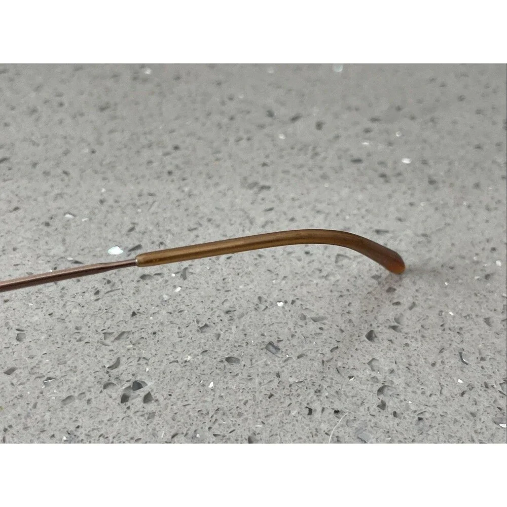 Luxottica LU 2257 T126 Eyeglasses Frames ONLY Brown half rim 53-18-135 Italy